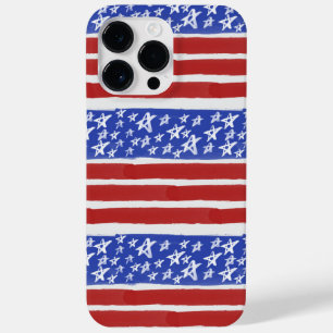 ROTE WEISSE BLAUE PATRIOTISCHE US FLAGGE Case-Mate iPhone 14 PRO MAX HÜLLE