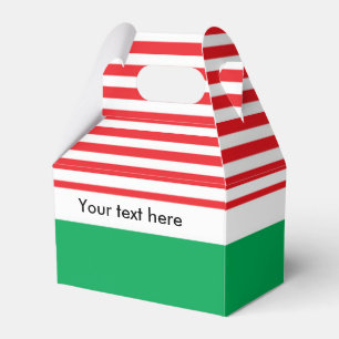 Rote Weiße Grüne Weihnachts-Partygeschenkboxen Geschenkschachtel