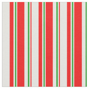 rote, weiße, grüne Weihnachtslieder Stoff