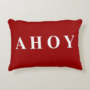 Rote weiße Seesegeln-Streifen Dekokissen