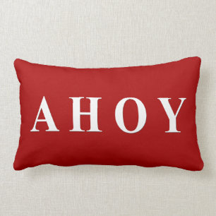 Rote weiße Seesegeln-Streifen Lendenkissen