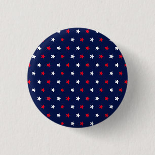Rote weiße Sterne marineblau-blaues amerikanisches Button