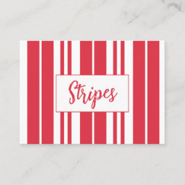 Rote weiße Streifen Küste Visitenkarte
