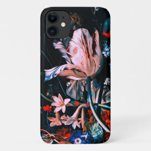 ROTE WEISSE TULPEN FARBENFROHE BLUMEN IN SCHWARZER Case-Mate iPhone HÜLLE