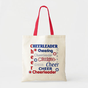 Rote, weiße und blaue Cheerleader-Tasche Tragetasche
