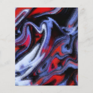 Rote weiße und blaue Murmel