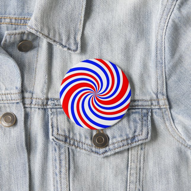 Rote, weiße und blaue Wirbel Button (Beispiel)