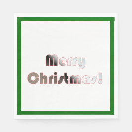 Rote, weiße und grüne Neapel Serviette