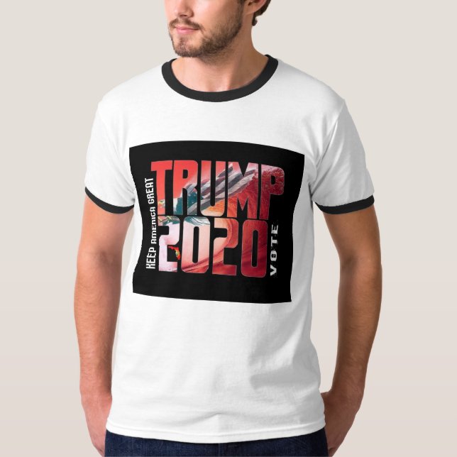 Rote Welle 2020 Trumpf-Floridas T T-Shirt (Vorderseite)
