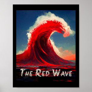 Rote Welle kommt Republikanische Stimme Poster