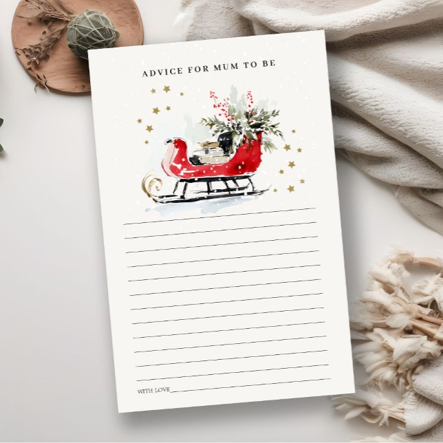 Rote Winter-Schlitten-Geschenke für werdende Mutte (Von Creator hochgeladen)