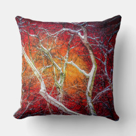 Rote Winternacht Kissen