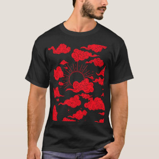 Rote Wolke und Sonnenlicht - T - Shirt für erwachs