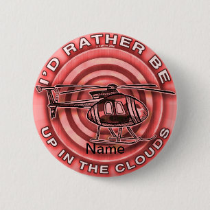 Rote Wolken Hubschrauber Button