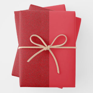Rote Wrapping Sheets für halb und halb Tomaten - A Geschenkpapier Set