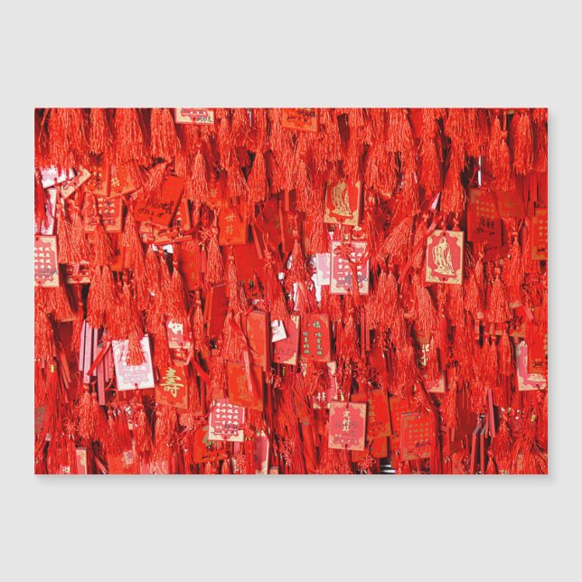 Rote Wünsche Magnetkarte (Vorderseite)