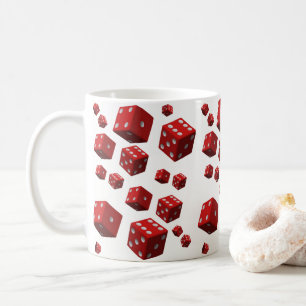 rote Würfel-Tassen Tasse