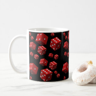 rote Würfel-Tassen Tasse