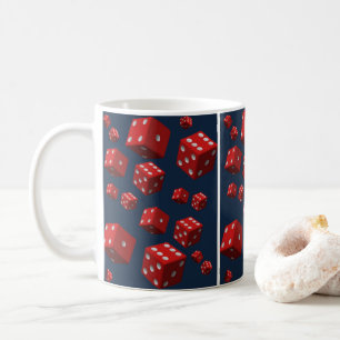 rote Würfel-Tassen Tasse