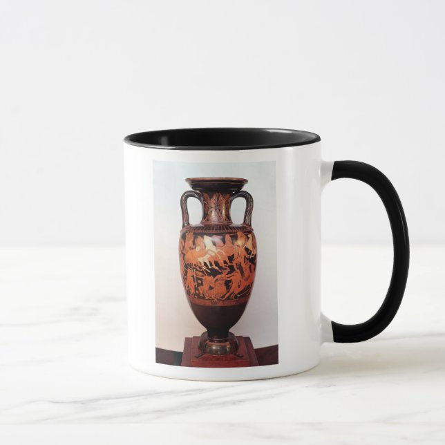 Rote Zahl Amphora des Dachbodens Tasse (Rechts)