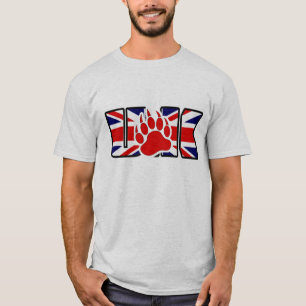 ROTE ZAHL AUF DEM BRITISCHEN FLAGGENBAR T-Shirt
