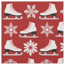 Rote Zahl Skate und Schneeflocke-Weihnachten