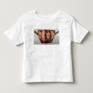Rote Zahl skyphos des Dachbodens Kleinkind T-shirt