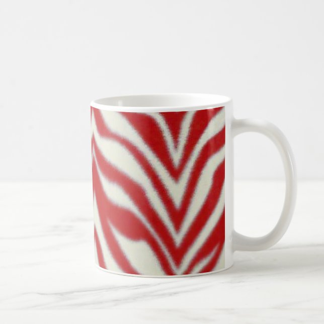 Rote Zebra-Tasse Tasse (Rechts)