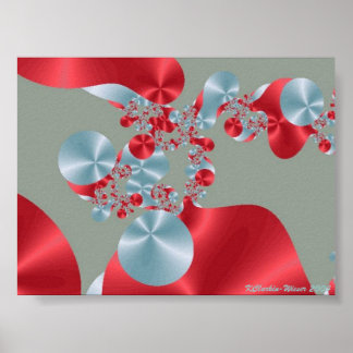 Rote Zellen und weiße Zellen Poster