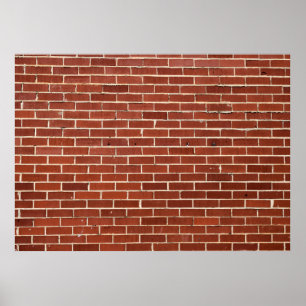 Rote Ziegelwand Kulisse Poster