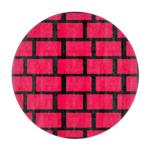 ROTE ZIEGELWAND SCHNEIDEBRETT