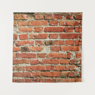 Rote Ziegelwand Textur Grunge Hintergrund. Abstrak Wandteppich