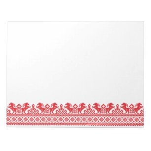 Rote Zuchtpferde Notizblock