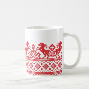 Rote Zuchtpferde Tasse