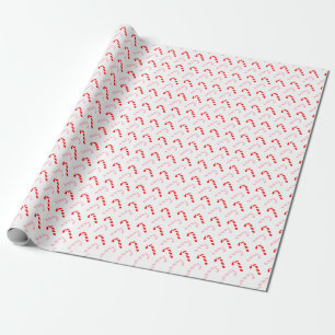 Rote Zuckerstangen-Weihnachtsverpackungspapier Geschenkpapier