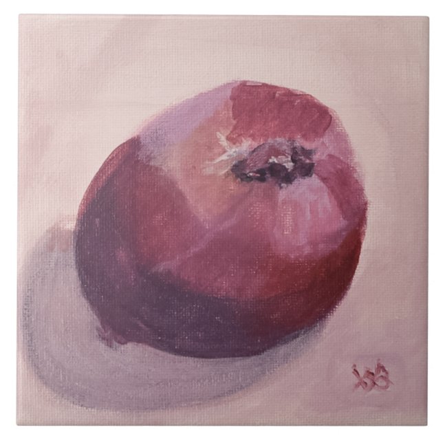Rote Zwiebel Fliese (Vorderseite)