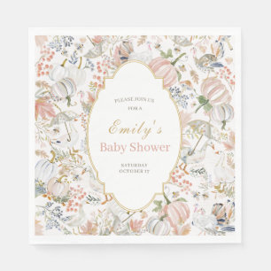Röten-der-Herbst-Gans-Baby-Party Serviette
