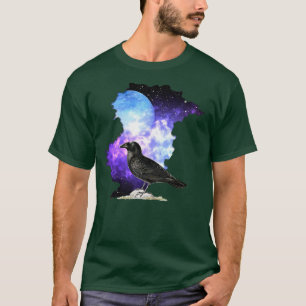 Roten und Nachtmond Blackbird Ornithology606 T-Shirt