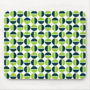 Rotende Kreise - Schattierungen grüner Flächen Mousepad
