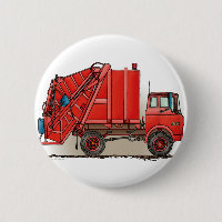 Roter Abfall-LKW