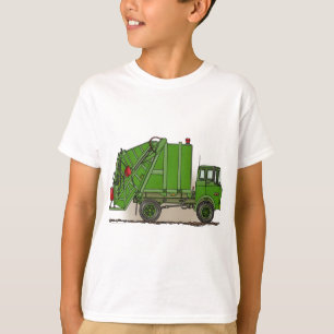 Roter Abfall-LKW T-Shirt