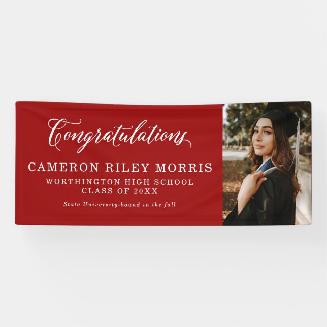 Roter Abschluss Banner (Horizontal)