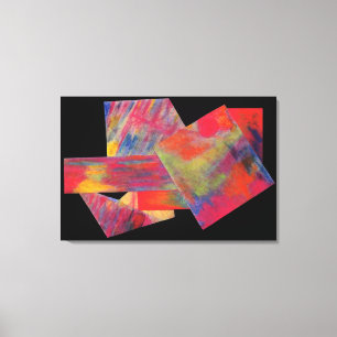 Roter abstrakter feine Kunst-Leinwand-Druck Leinwanddruck