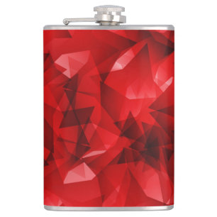 Roter abstrakter geometrischer Hintergrund-51083 Flachmann