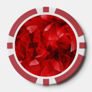 Roter abstrakter geometrischer Hintergrund-51083 Pokerchips