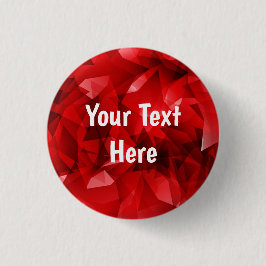 Roter abstrakter geometrischer Kristallhintergrund Button