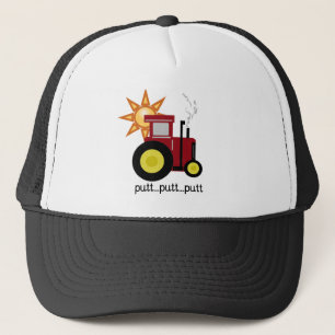 Roter Ackerschlepper Truckerkappe