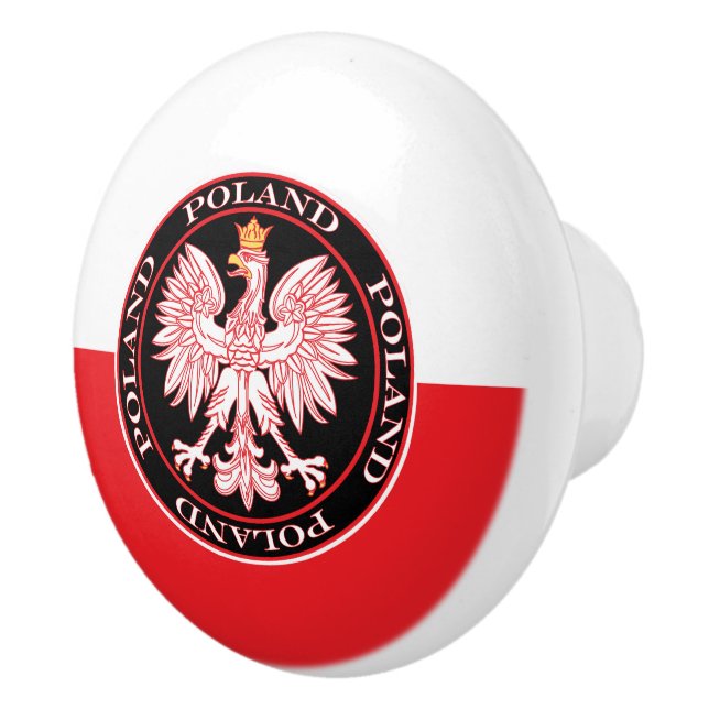 Roter Adler Keramikknauf (Rechts)