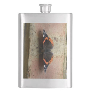 Roter Admiral Butterfly-Flasche Flachmann