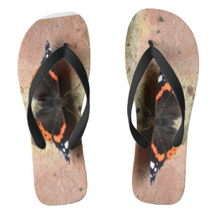 Roter Admiral Schmetterling Flip Flops